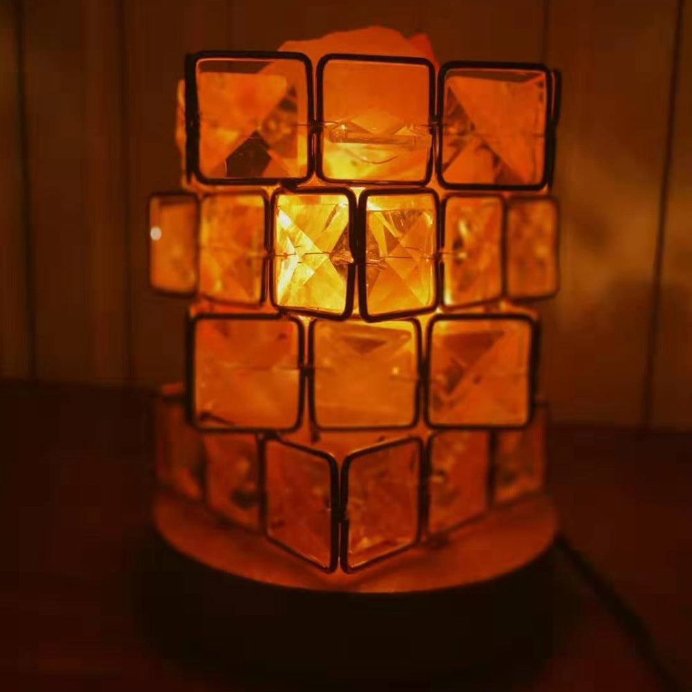 Himalayan crystal salt lamp