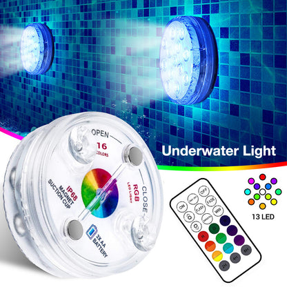 13 Led Submersible Light for Swimming Pool Garden Fountain Bathroom