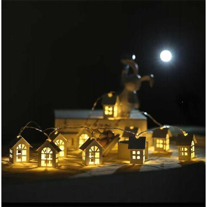 2M 10pcs LED Christmas Tree House Style Fairy Light Led String