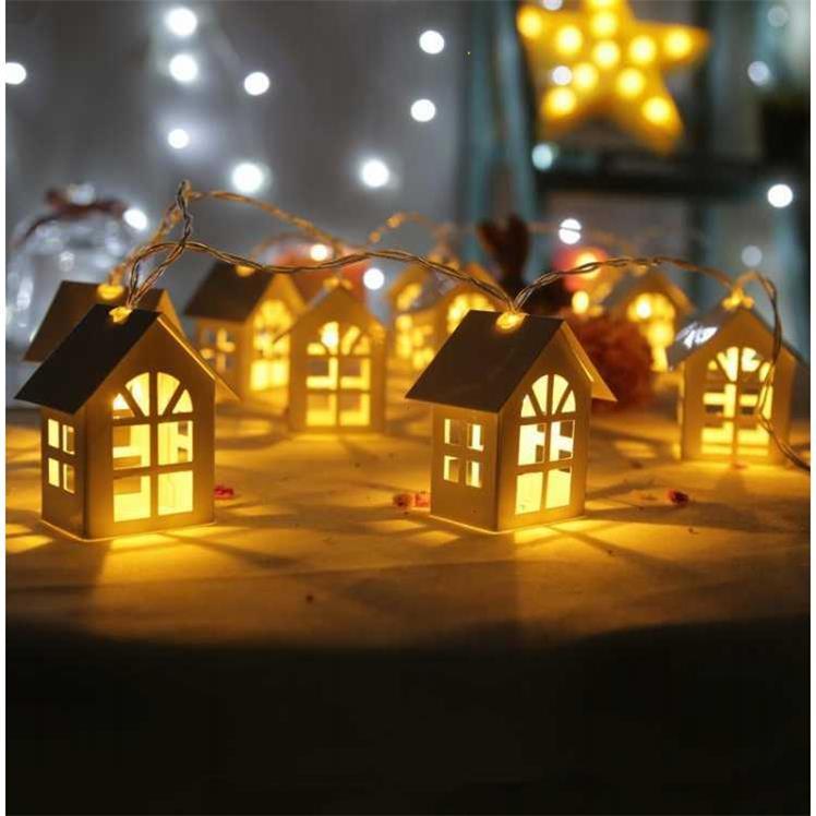 2M 10pcs LED Christmas Tree House Style Fairy Light Led String