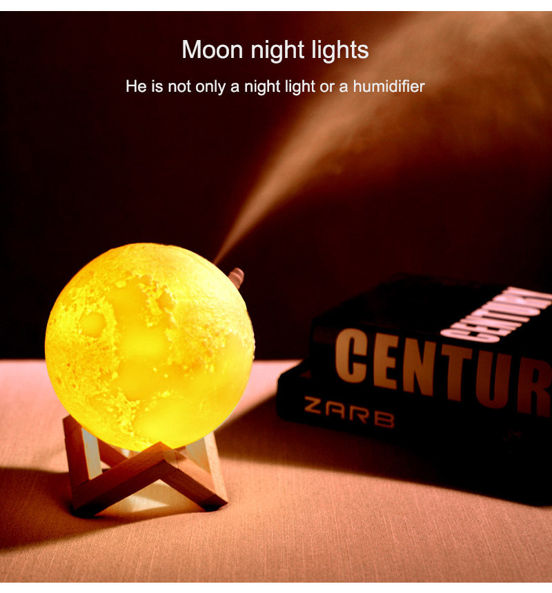 Creative night light moon light air humidifier